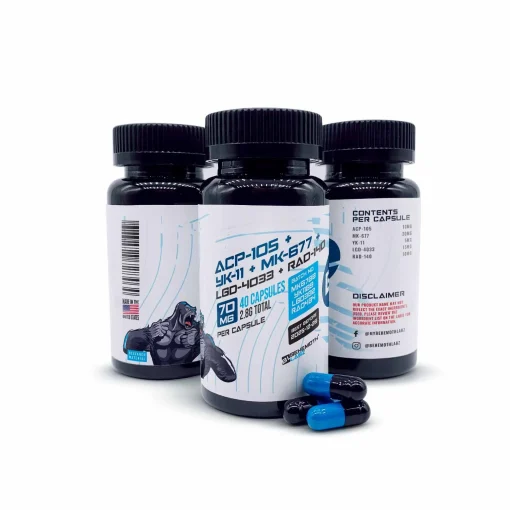 ACP-105 + MK-677 + YK-11 + LGD-4033 + RAD-140 40 Capsules | Behemothlabz