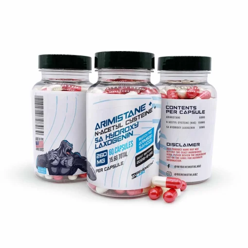 Arimistane + N-Acetyl Cysteine + 5a Hydroxy Laxogenin 60 Capsules | Behemothlabz