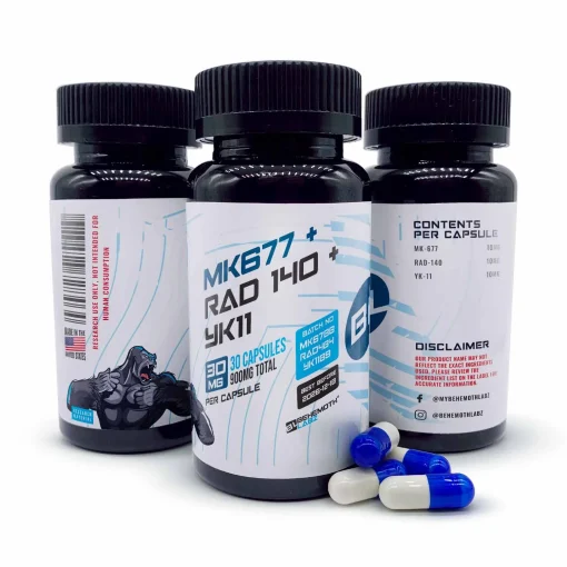 MK 677 + RAD 140 + YK11 Combined Formulas 30 Capsules | Behemothlabz